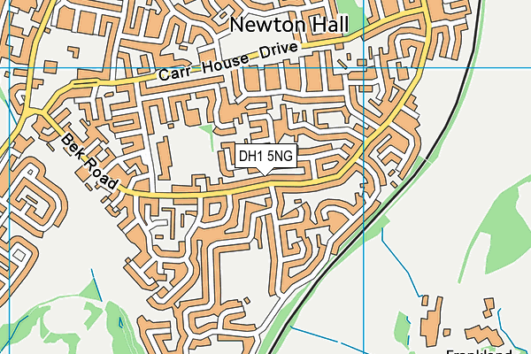 DH1 5NG map - OS VectorMap District (Ordnance Survey)