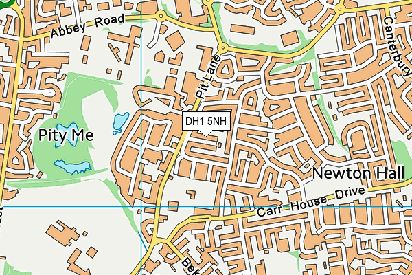 DH1 5NH map - OS VectorMap District (Ordnance Survey)