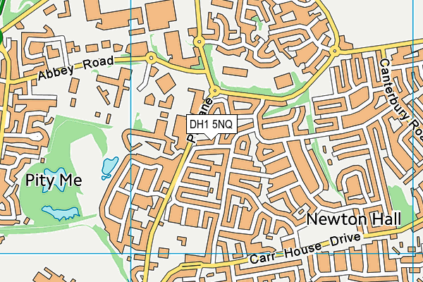 DH1 5NQ map - OS VectorMap District (Ordnance Survey)