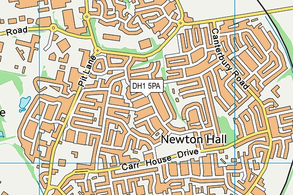DH1 5PA map - OS VectorMap District (Ordnance Survey)