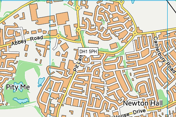 DH1 5PH map - OS VectorMap District (Ordnance Survey)