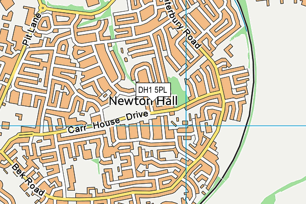 DH1 5PL map - OS VectorMap District (Ordnance Survey)