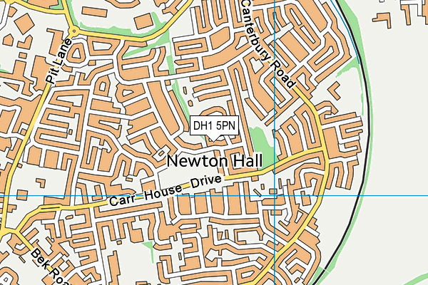 DH1 5PN map - OS VectorMap District (Ordnance Survey)