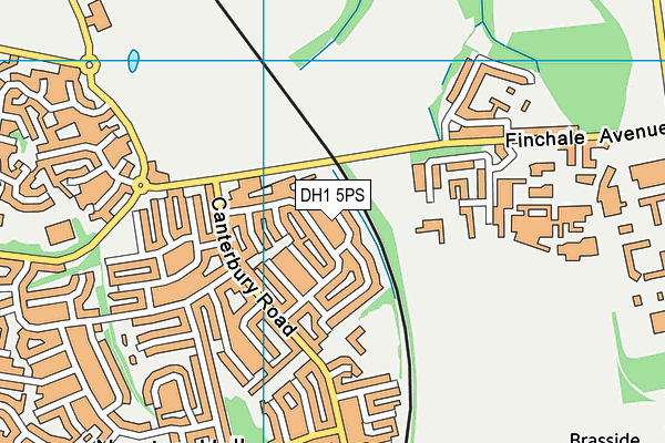 DH1 5PS map - OS VectorMap District (Ordnance Survey)