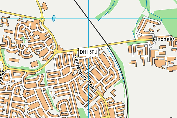 DH1 5PU map - OS VectorMap District (Ordnance Survey)