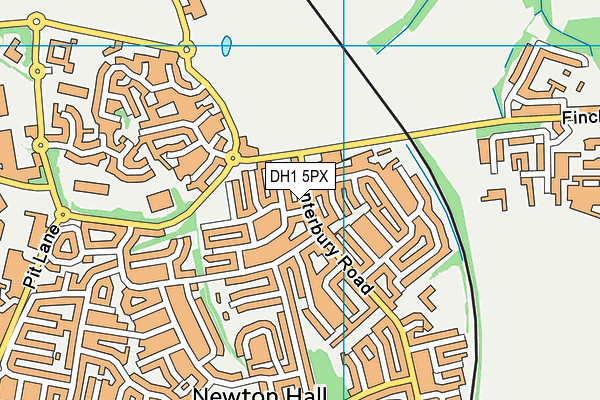 DH1 5PX map - OS VectorMap District (Ordnance Survey)