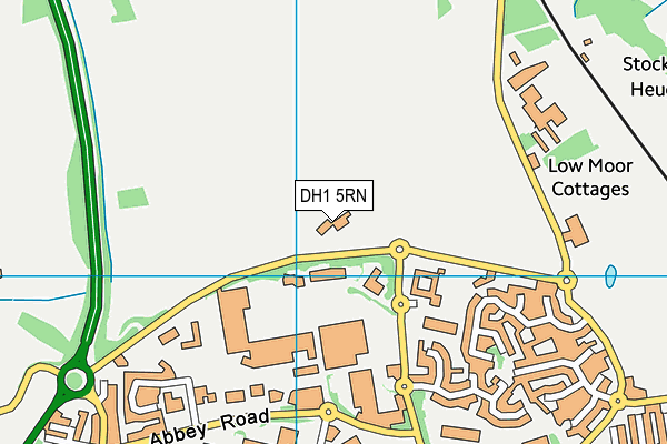 DH1 5RN map - OS VectorMap District (Ordnance Survey)