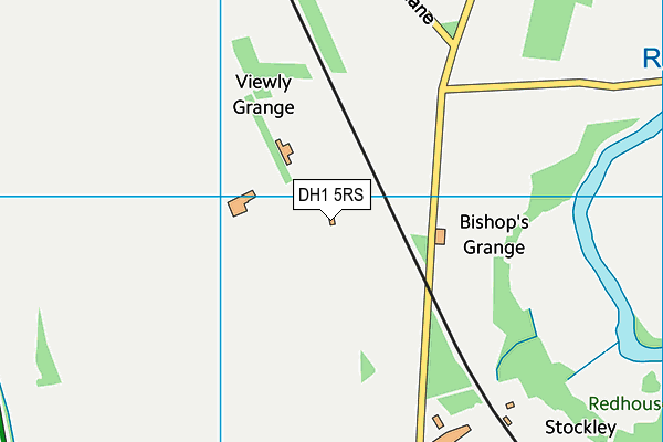 DH1 5RS map - OS VectorMap District (Ordnance Survey)