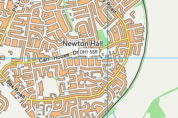 DH1 5SR map - OS VectorMap District (Ordnance Survey)