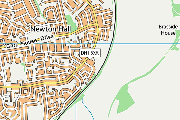 DH1 5XR map - OS VectorMap District (Ordnance Survey)