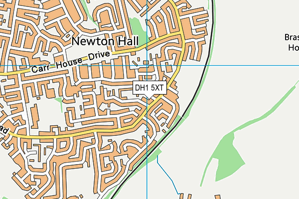 Finchale Primary School map (DH1 5XT) - OS VectorMap District (Ordnance Survey)