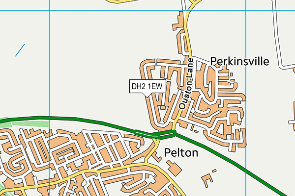 DH2 1EW map - OS VectorMap District (Ordnance Survey)