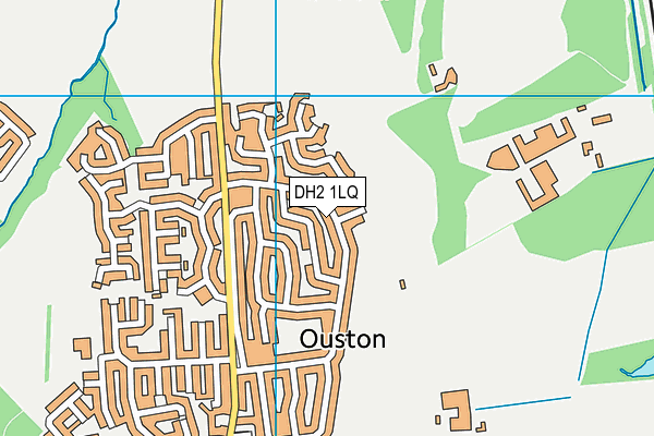DH2 1LQ map - OS VectorMap District (Ordnance Survey)