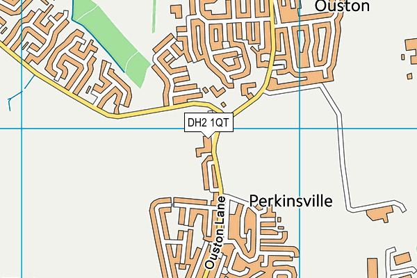 DH2 1QT map - OS VectorMap District (Ordnance Survey)