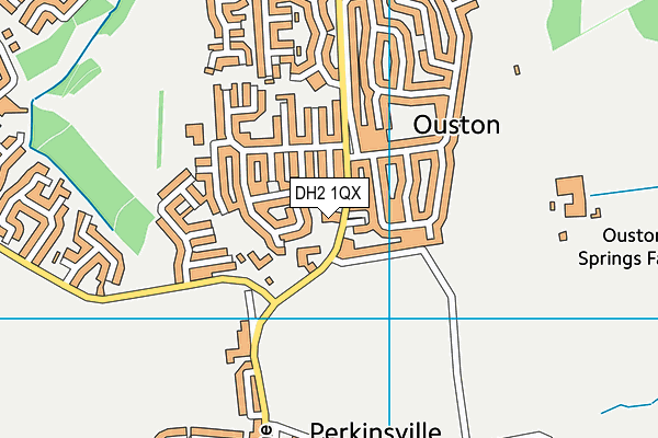 St Benet's Catholic Primary School, Ouston map (DH2 1QX) - OS VectorMap District (Ordnance Survey)