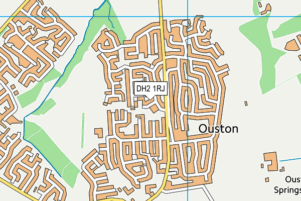 Ouston Community Centre map (DH2 1RJ) - OS VectorMap District (Ordnance Survey)