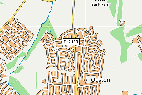 DH2 1RR map - OS VectorMap District (Ordnance Survey)