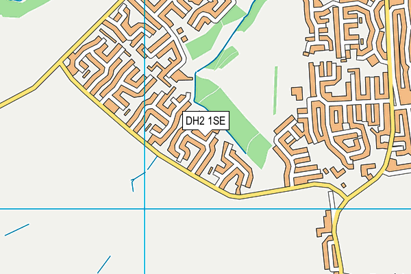 DH2 1SE map - OS VectorMap District (Ordnance Survey)