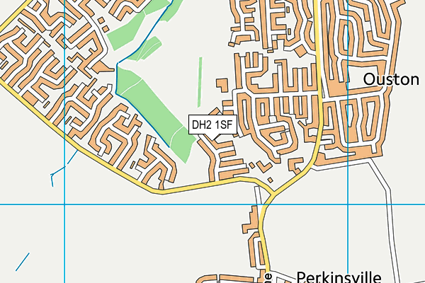 DH2 1SF map - OS VectorMap District (Ordnance Survey)