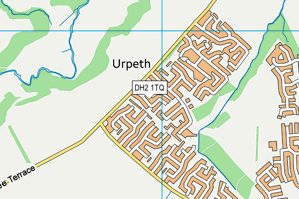 DH2 1TQ map - OS VectorMap District (Ordnance Survey)
