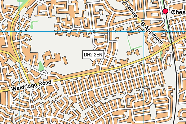 DH2 2EN map - OS VectorMap District (Ordnance Survey)
