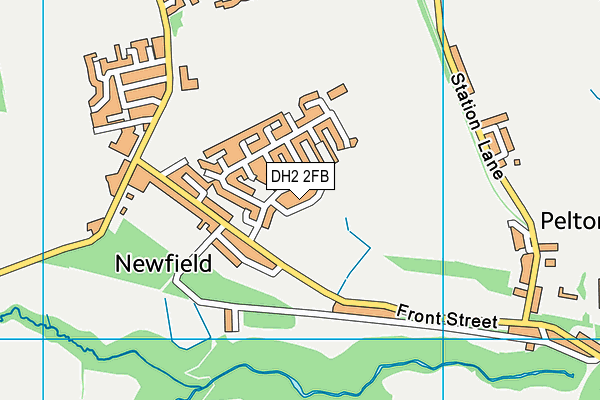 DH2 2FB map - OS VectorMap District (Ordnance Survey)