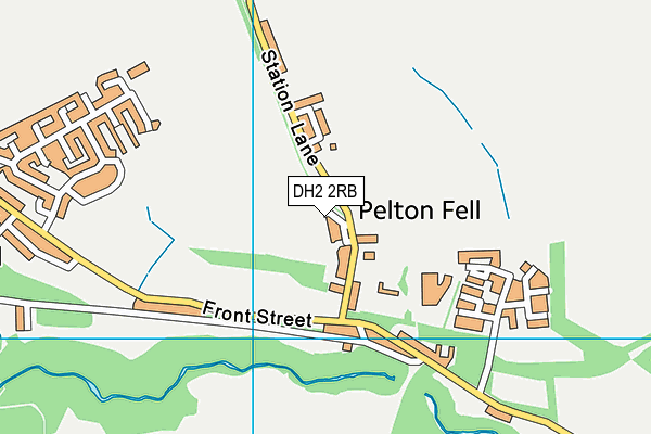 Pelton Fell Recreation Ground map (DH2 2RB) - OS VectorMap District (Ordnance Survey)