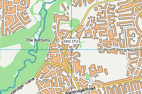 DH2 2TU map - OS VectorMap District (Ordnance Survey)