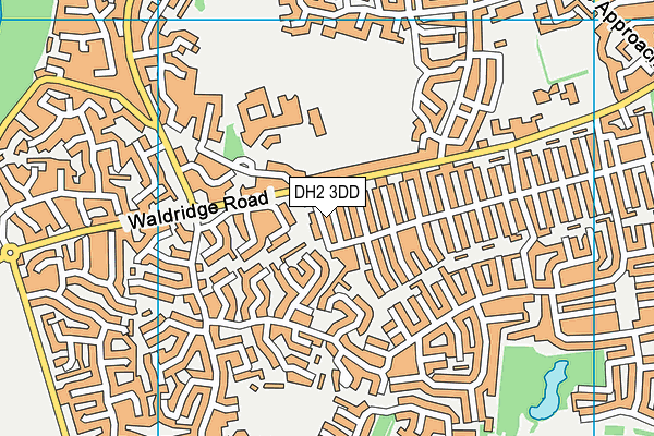 DH2 3DD map - OS VectorMap District (Ordnance Survey)