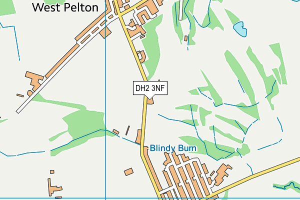 Roseberry Grange Community Golf Club map (DH2 3NF) - OS VectorMap District (Ordnance Survey)