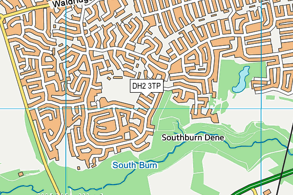 DH2 3TP map - OS VectorMap District (Ordnance Survey)