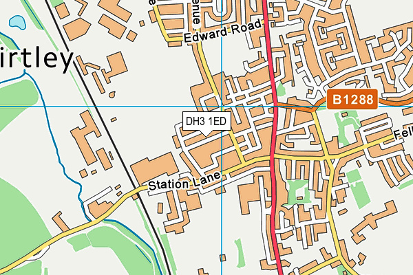 DH3 1ED map - OS VectorMap District (Ordnance Survey)