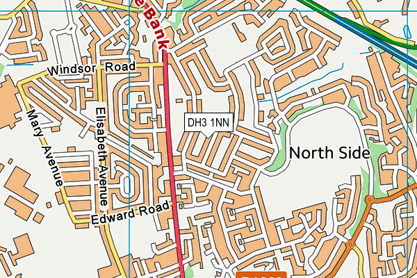 DH3 1NN map - OS VectorMap District (Ordnance Survey)