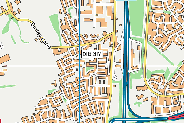 DH3 2HY map - OS VectorMap District (Ordnance Survey)
