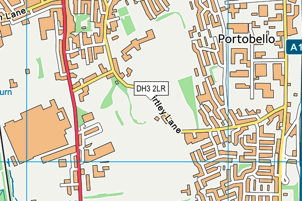 DH3 2LR map - OS VectorMap District (Ordnance Survey)