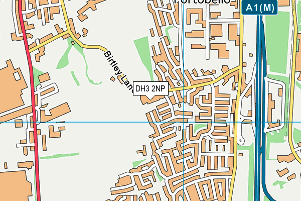 DH3 2NP map - OS VectorMap District (Ordnance Survey)