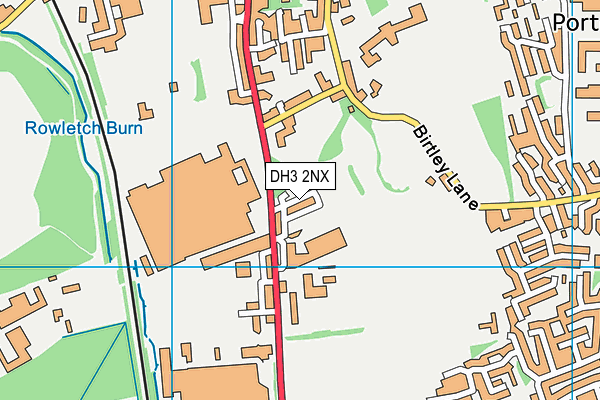 DH3 2NX map - OS VectorMap District (Ordnance Survey)