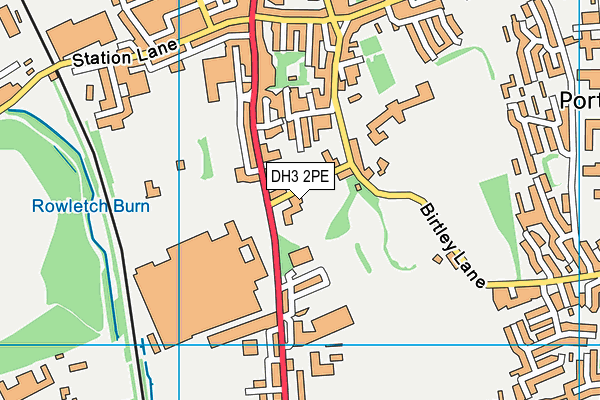 DH3 2PE map - OS VectorMap District (Ordnance Survey)