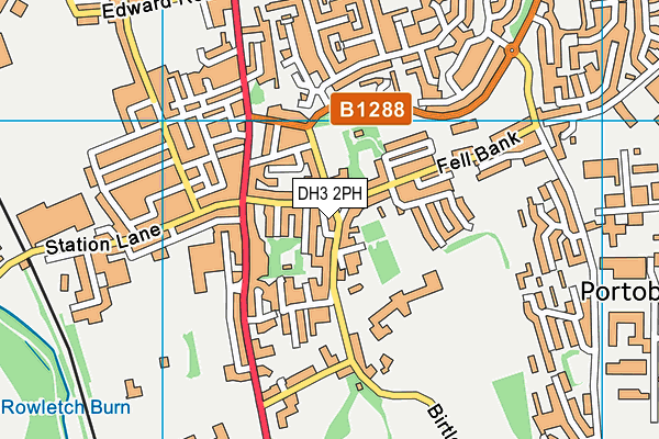 DH3 2PH map - OS VectorMap District (Ordnance Survey)