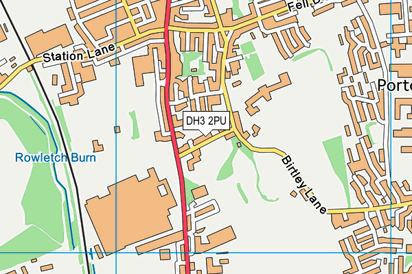 DH3 2PU map - OS VectorMap District (Ordnance Survey)