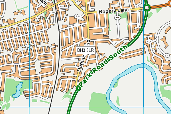 DH3 3LR map - OS VectorMap District (Ordnance Survey)