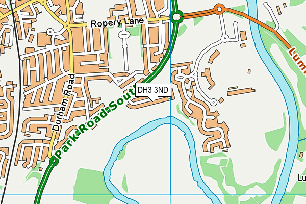 DH3 3ND map - OS VectorMap District (Ordnance Survey)