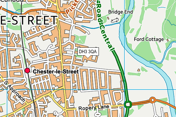 Park View Community Centre map (DH3 3QA) - OS VectorMap District (Ordnance Survey)