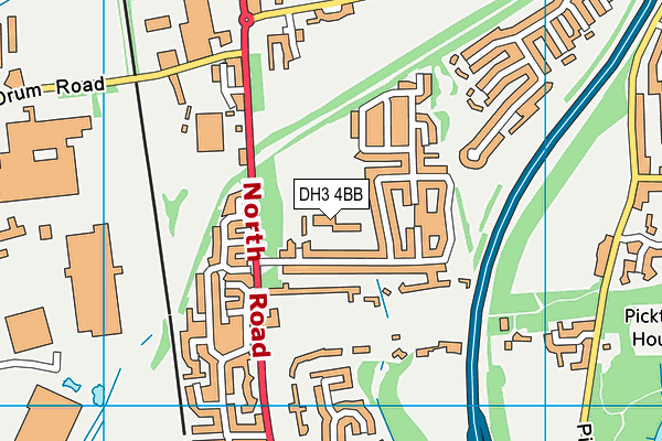 Park View School (North Lodge) map (DH3 4BB) - OS VectorMap District (Ordnance Survey)