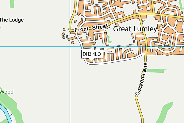 DH3 4LQ map - OS VectorMap District (Ordnance Survey)