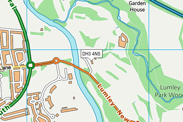 Chester-le-street Golf Club map (DH3 4NS) - OS VectorMap District (Ordnance Survey)