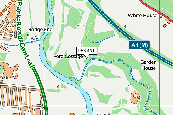 DH3 4NT map - OS VectorMap District (Ordnance Survey)