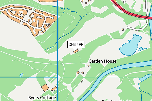DH3 4PP map - OS VectorMap District (Ordnance Survey)