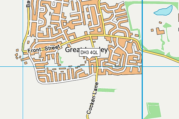 DH3 4QL map - OS VectorMap District (Ordnance Survey)