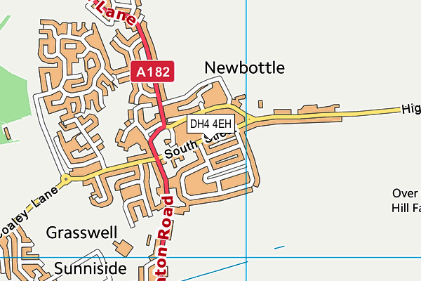 DH4 4EH map - OS VectorMap District (Ordnance Survey)